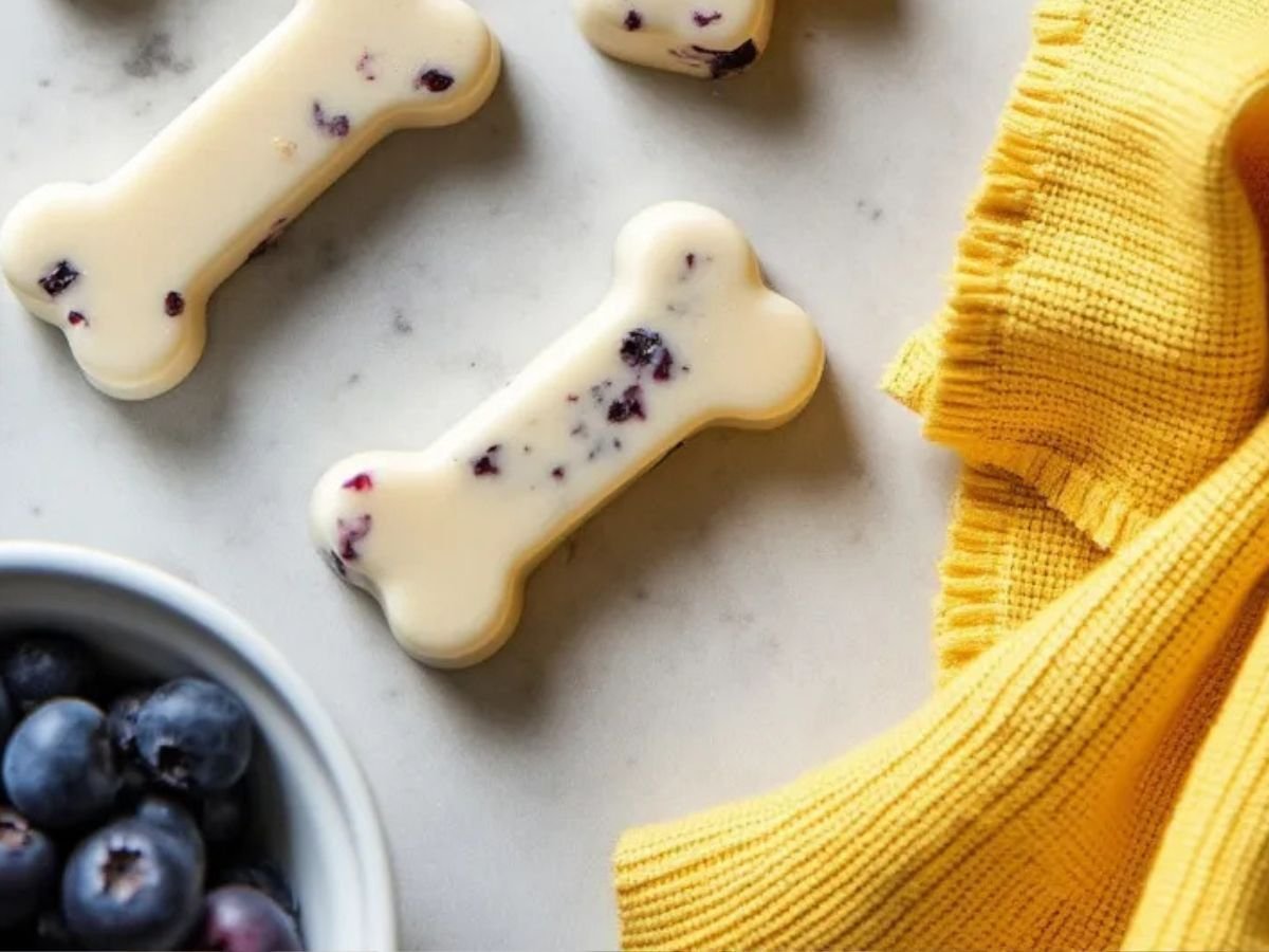 Blueberry Banana Frozen Dog Treats (Just 3 Ingredients!)