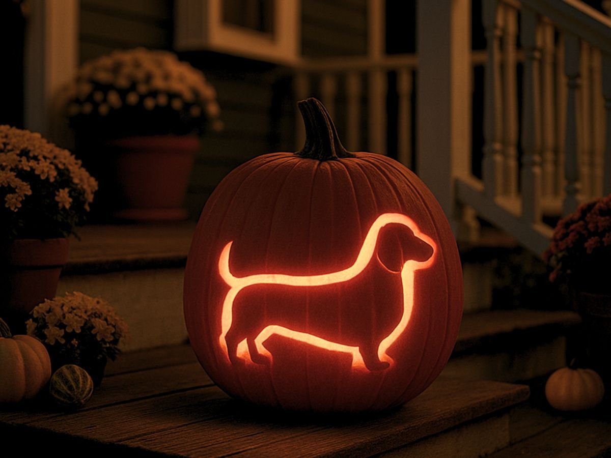 Dog Pumpkin Carving: Free Stencils (Scottie/“Westie”, Dachshund, Paw)